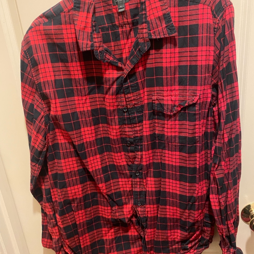Plaid button down